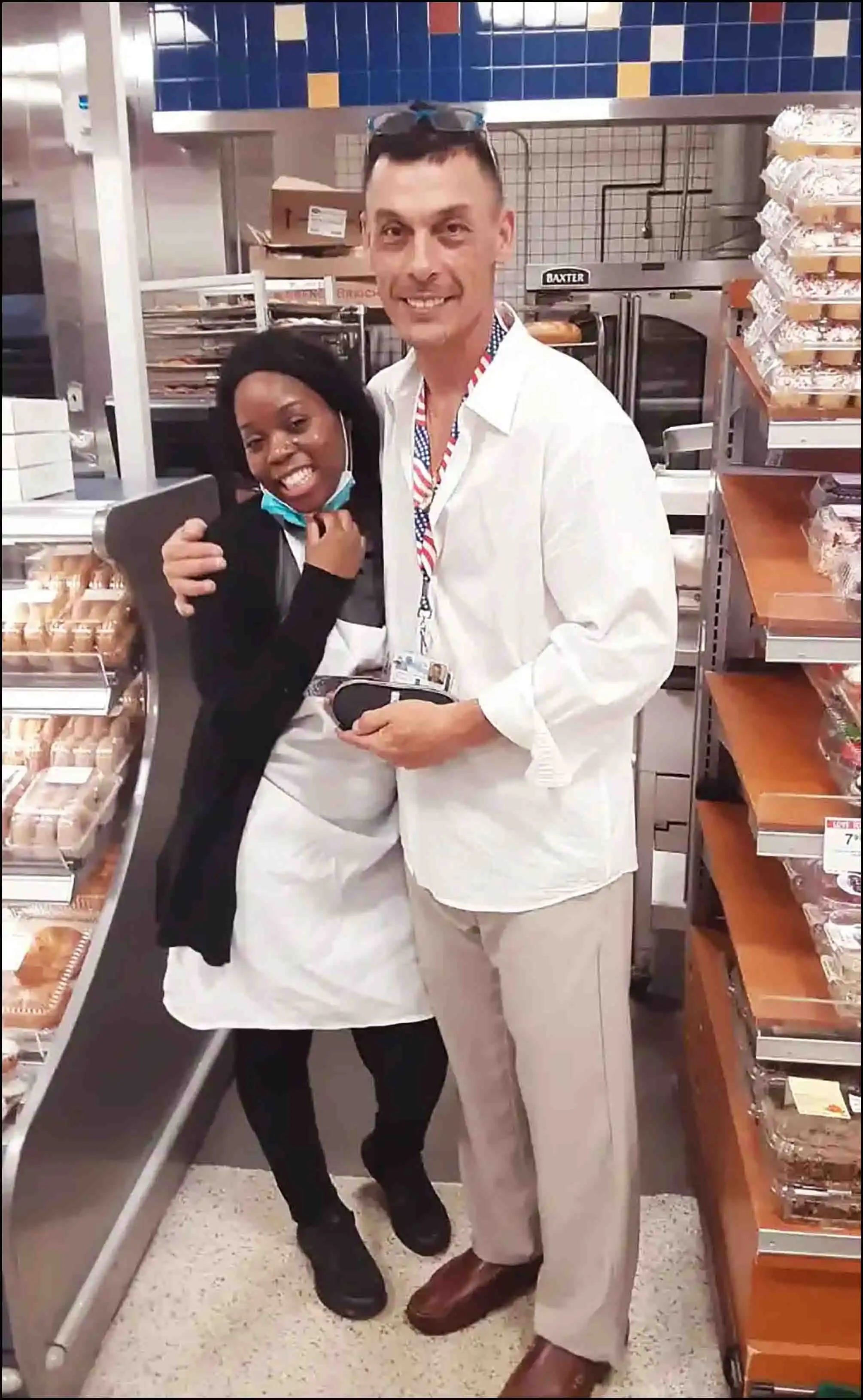 Butterflies & Friendships Book author David Haave sharing the book's love with his fans; Boca Raton Publix 2022 -- David Haave